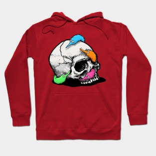 Worms on a String on a Skull Hoodie